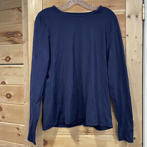 Lands' End Women's Long Sleeve Activewear Top Size Large